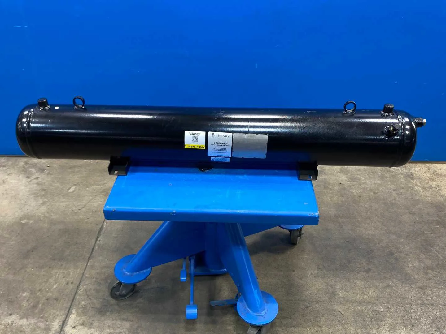 Henry S-8670A-HP ASME Horizontal Liquid Refrigerant Receiver 1-1/8