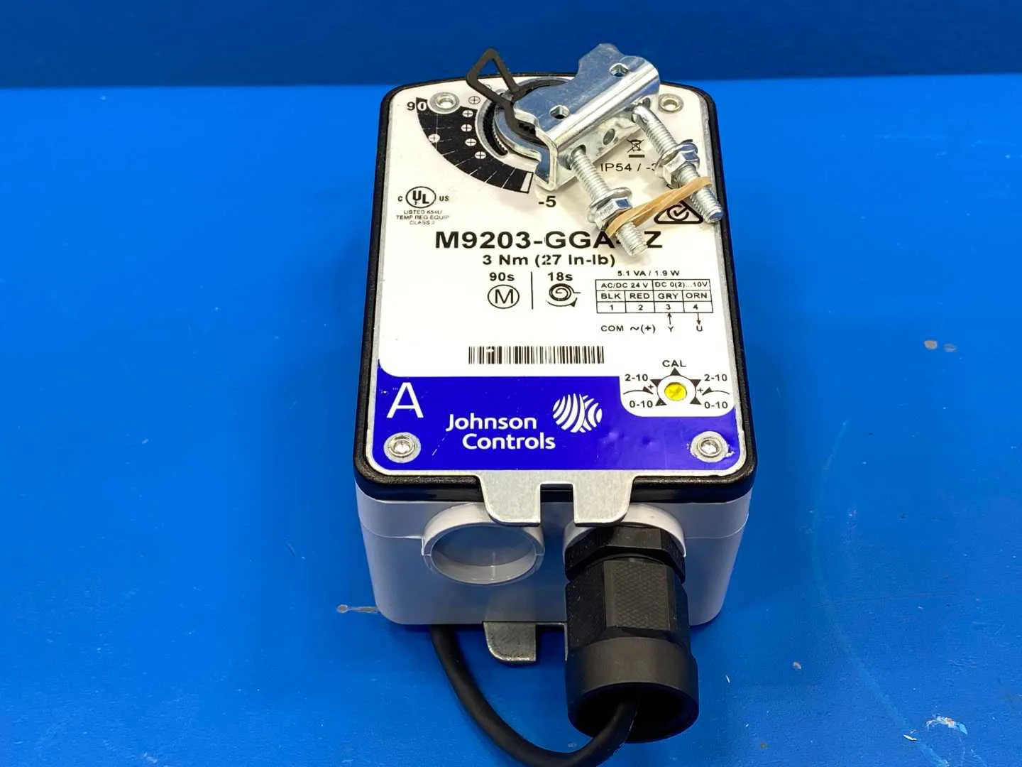 Johnson Controls M9203-GGA-2Z Electric Spring Return Actuator 24VAC/VDC ...