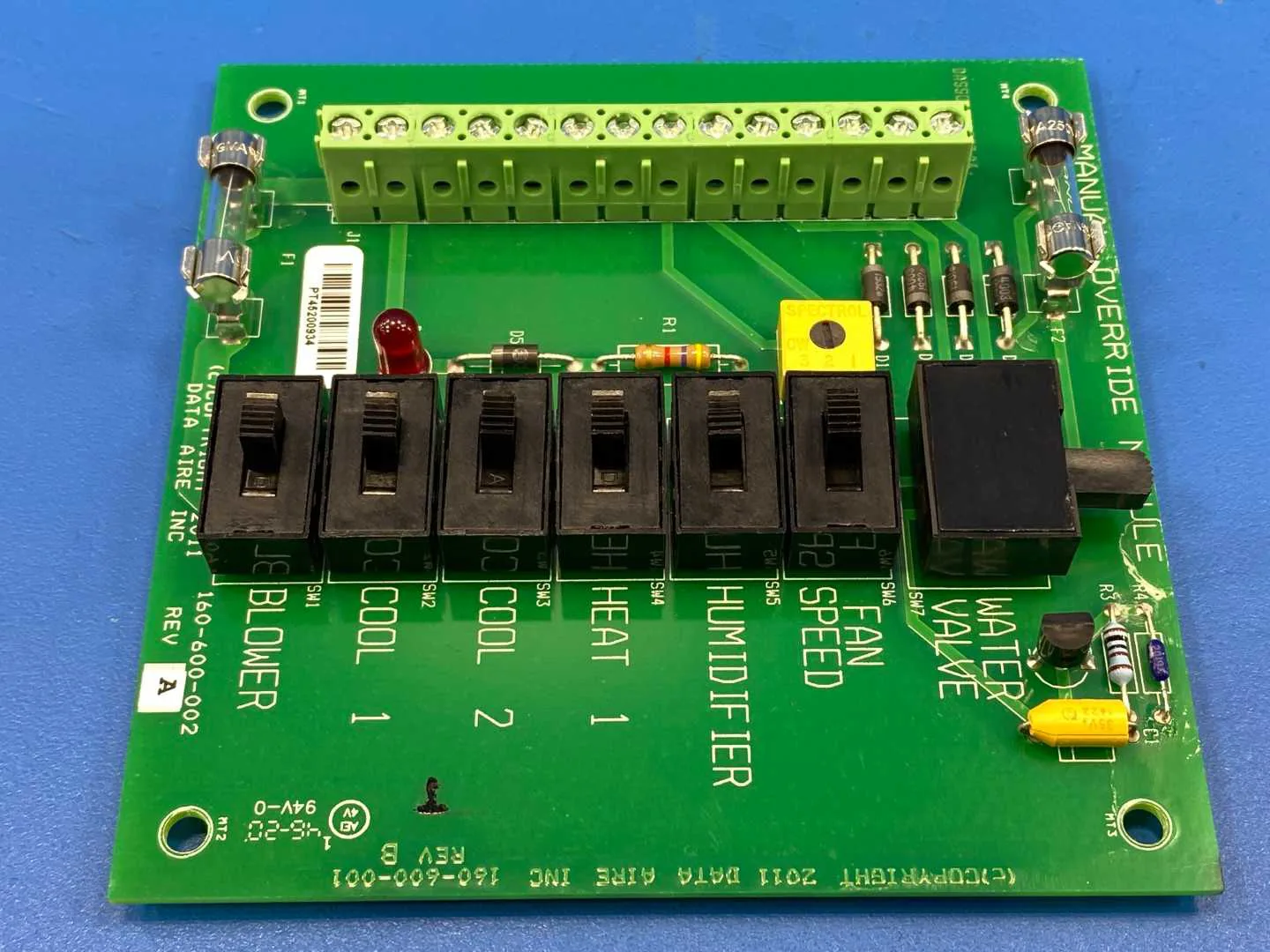 Manual Override Module Data Aire Inc. 160-600-002 Rev. A Manual Override Module for Dap4 ...