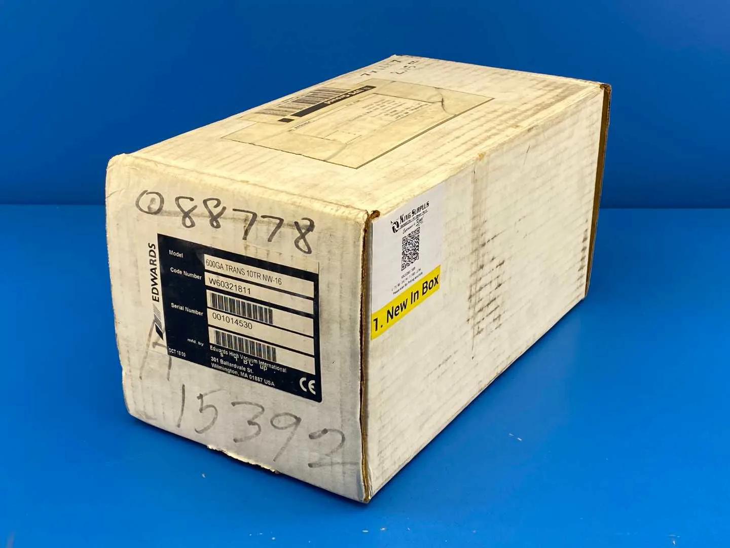 Pressure Trans Hs Code Edwards 600GA TRANS 10TR NW-16 (Code # W60321811) Barocel Pressure ...