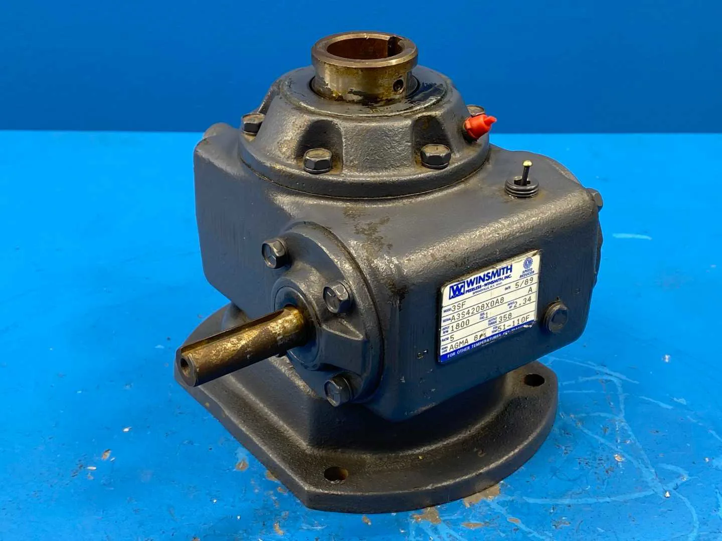 Winsmith 3SF Speed Reducer, 1822 Input RPM / AGMA 8 / 51-110F / Ratio 5 ...