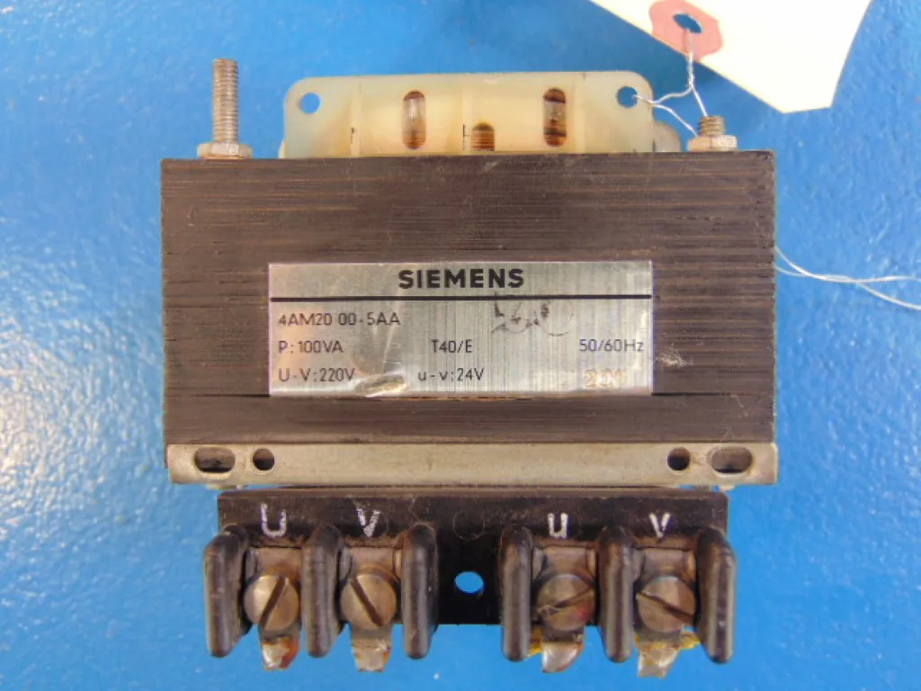 220V 50/60Hz Single-Phase Control Transformer Siemens 4AM2000-5AA ...