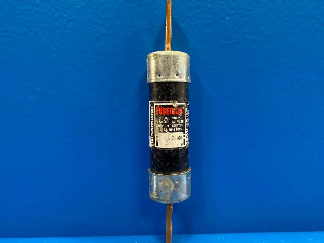 100 Amp Class RK5 Dual-Element Time Delay Fuse 250V Bussmann Fusetron ...