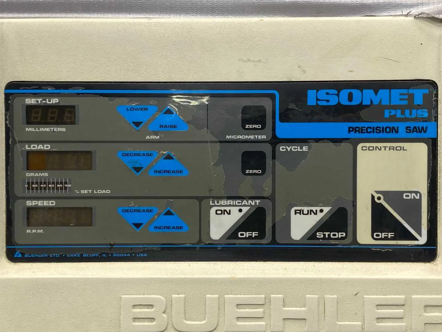 Isomet Controller Buehler Isomet Plus Precision Saw 115V (For Parts)